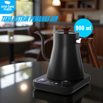 One Two Cups Teko Listrik Kopi Leher Angsa Pour Over 1200W 900ml - KT90 Pro
