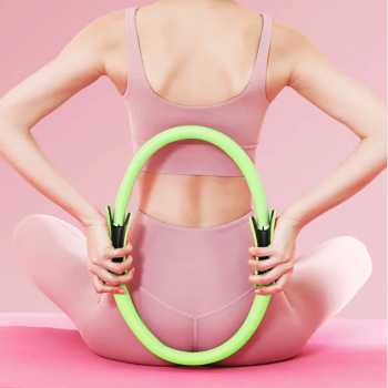 YIWU Magic Ring Resistance Pilates Circle Yoga Fitness 36cm - YW219 Gambar produk YIWU Magic Ring Resistance Pilates Circle Yoga Fitness 36cm - YW219