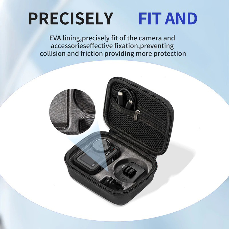 Tas Kamera Aksi DJI Osmo 3/4/5 Pro Hard Shell Action Storage Bag - ST-345 Gambar produk Tas Kamera Aksi DJI Osmo 3/4/5 Pro Hard Shell Action Storage Bag - ST-345