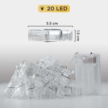 Gambar produk ANBLUB Lampu Hias Tumblr String Lights Clip Waterproof 20 LED 2M - 0606