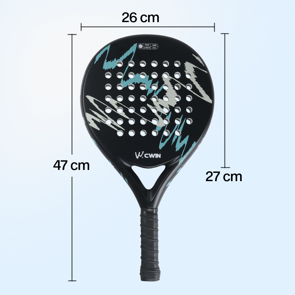 CWIN Raket Padel Round Carbon Fiber 3.6cm Thickness 365g - 4018 Gambar produk CWIN Raket Padel Round Carbon Fiber 3.6cm Thickness 365g - 4018