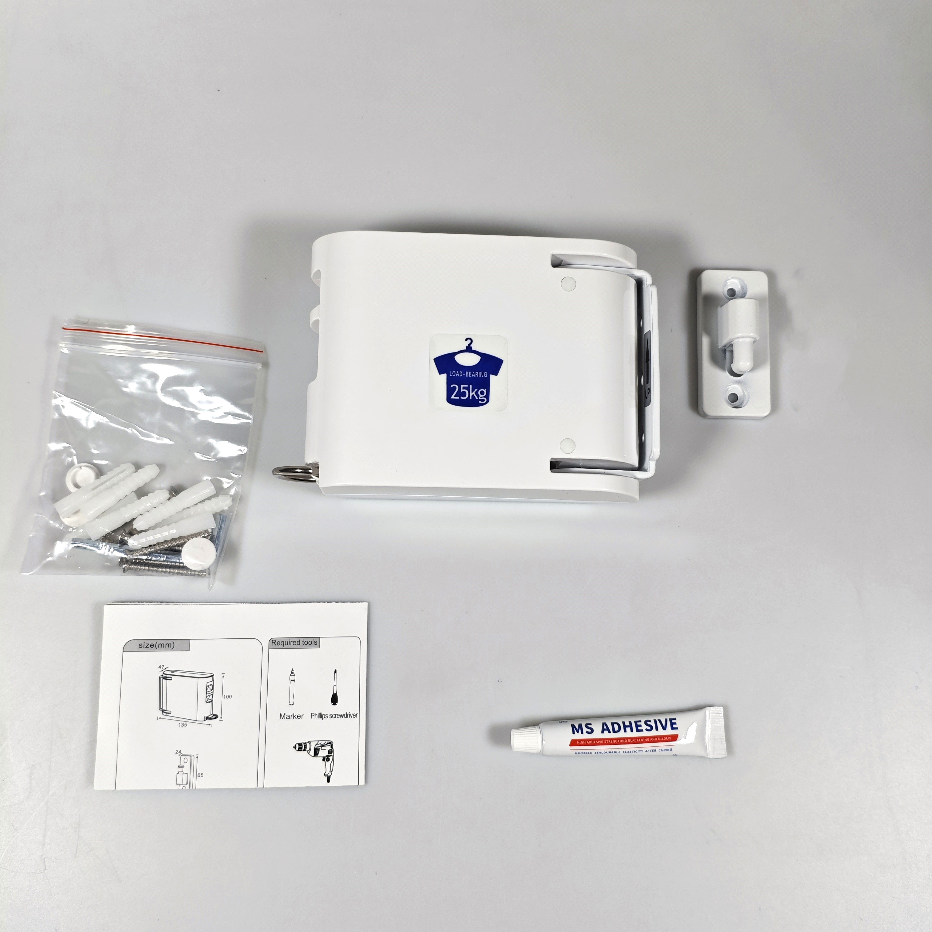 CLOTHESLINE Jemuran Baju Praktis Indoor Model Tali Retractable - ZB20 Gambar produk CLOTHESLINE Jemuran Baju Praktis Indoor Model Tali Retractable - ZB20