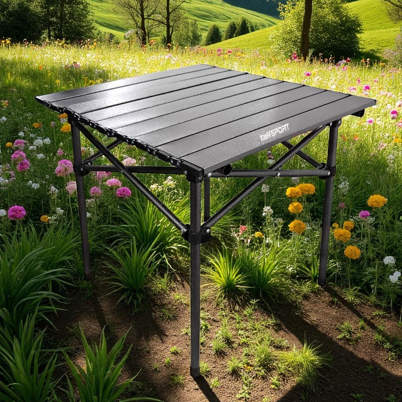 TaffSPORT Meja Lipat Piknik Portable Foldable Camping Table with Bag 53x51x50cm - AF59 Gambar produk TaffSPORT Meja Lipat Piknik Portable Foldable Camping Table with Bag 53x51x50cm - AF59