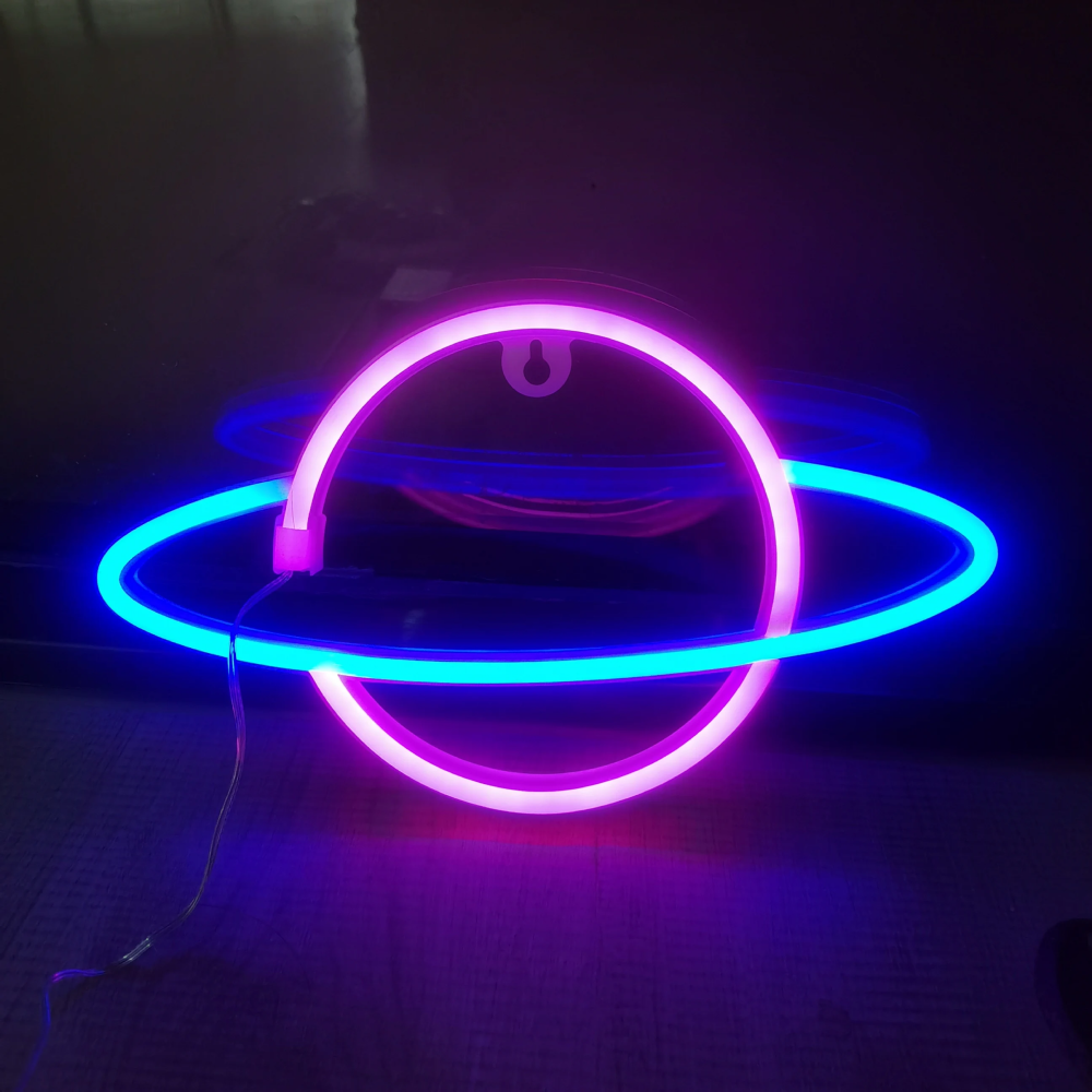 Gambar produk KEY-WIN Lampu Hias LED Neon Flex Battery and USB Power 1W Planet - M04