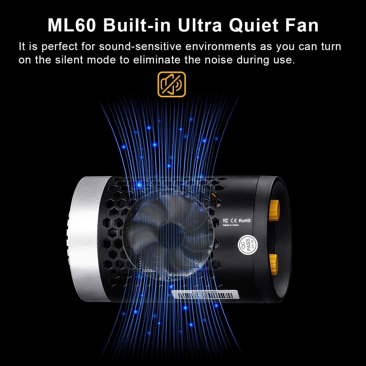 Gambar produk Godox Lampu Studio LED Fill Light Handheld Portable 8 Mode 5600K 60W - ML60