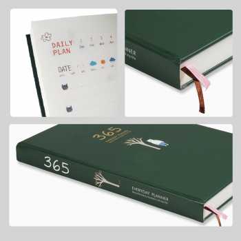 Gambar produk DingDongTu Buku Diary 365 Hari Daily Journal Hard Cover 128 Lembar - DDT-4083