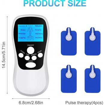 Gambar produk TENS Alat Pijat Elektrik Mini Electrolade Massage Pads with 4 Patches - SC-659