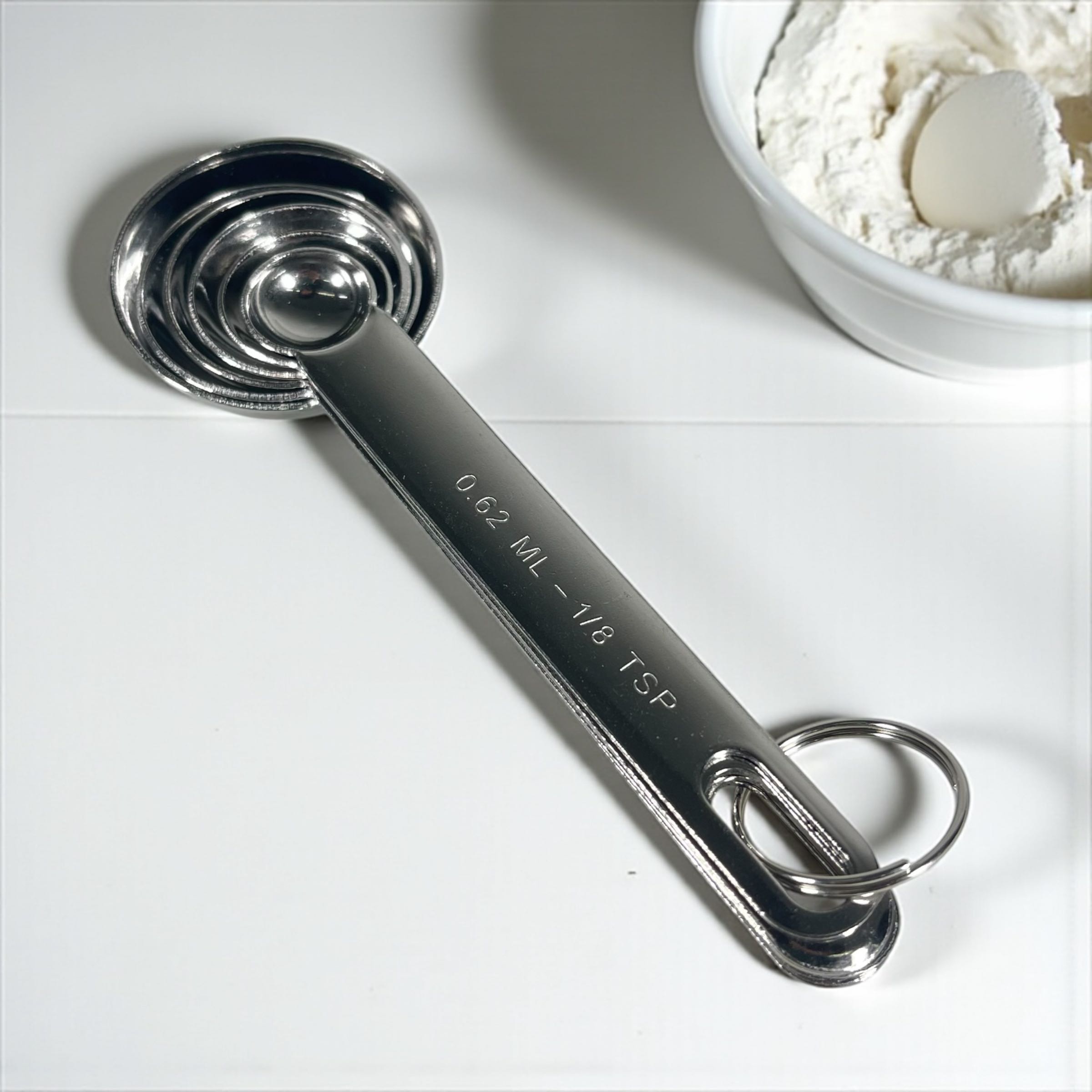 Gambar produk HOOMIN Sendok Takar Ukur Measurement Spoon Stainless Steel 6 PCS - 16752