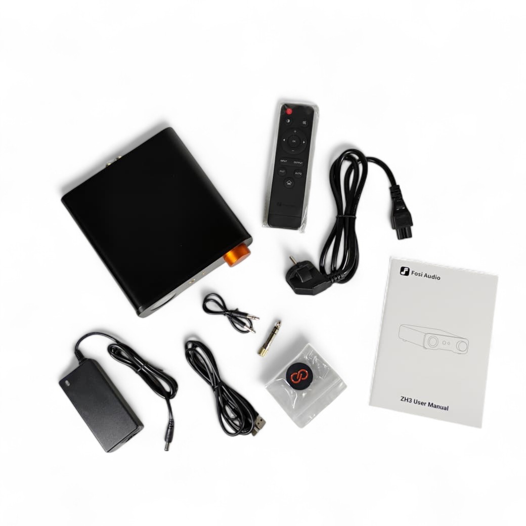 Gambar produk Fosi Audio Balance Amplifier DAC Preamp Dual Channel 12V LCD Display - ZH3