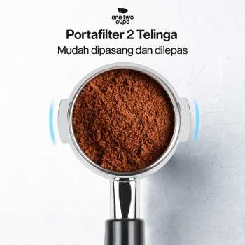 Gambar produk One Two Cups Bottomless Naked Portafilter Stainless Steel Expobar 58mm - RJ8