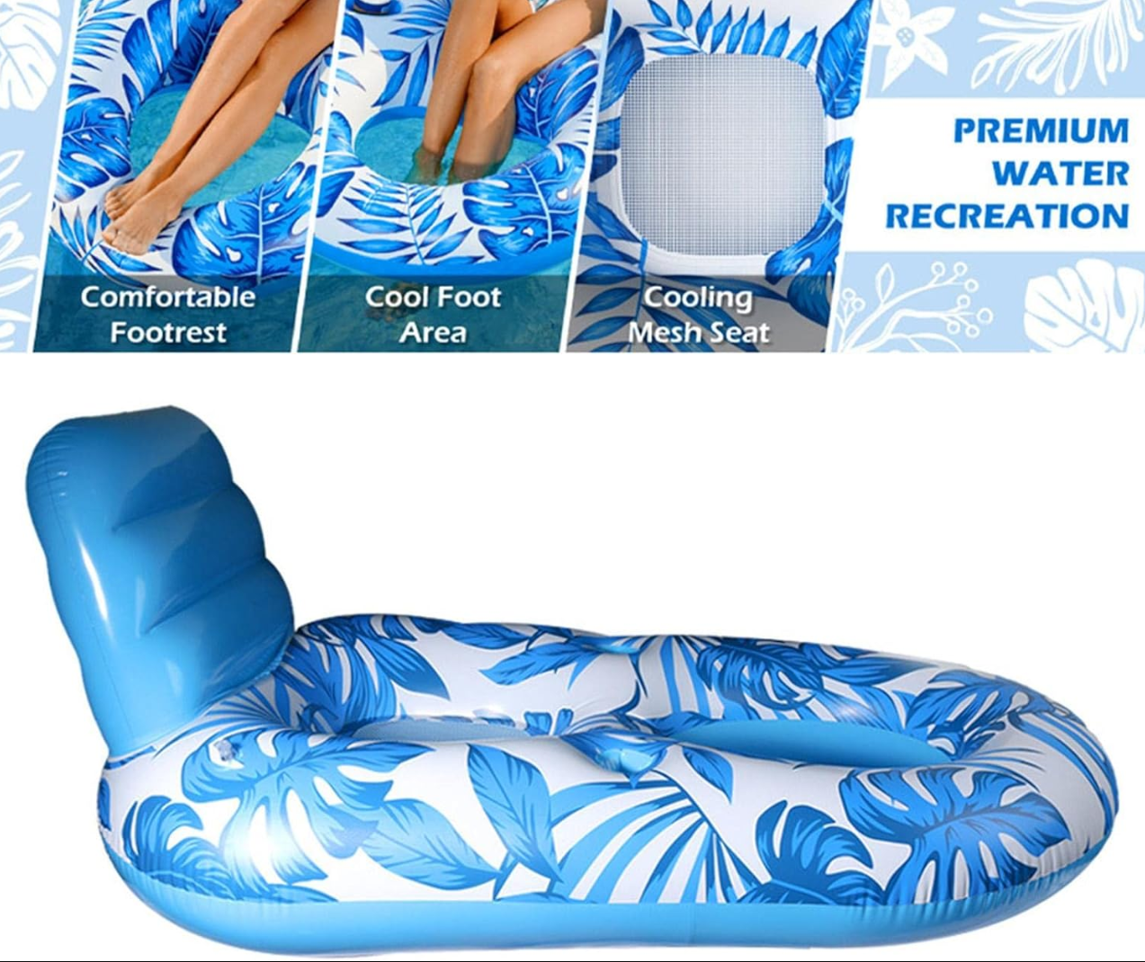 Gambar produk Gowinbaby Pelampung Renang Dewasa Inflatable Floating Chair 165x85cm - TWO2