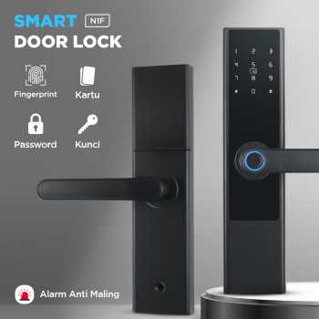 BILIXO Smart Door Lock Fingerprint Password Card RFID Alarm - N1F
