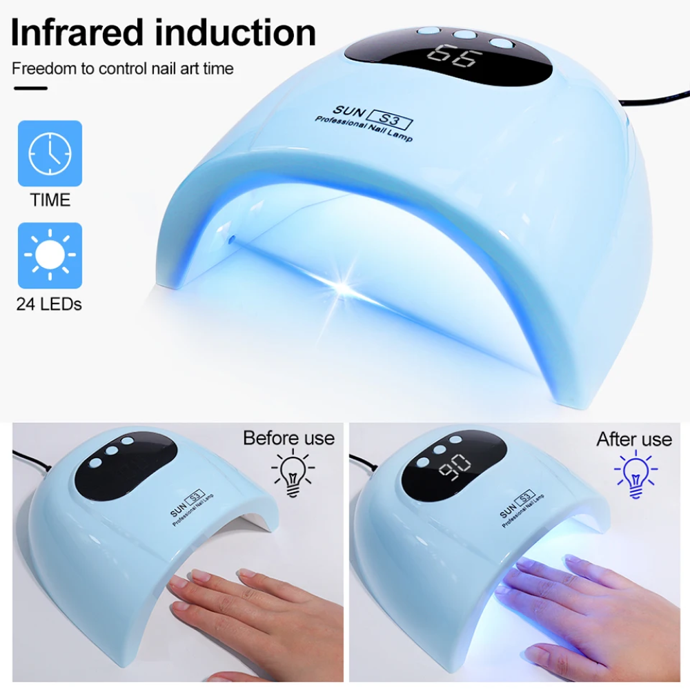 Gambar produk Limegirl Pengering Kutek UV Lamp Nail Dryer Sensor LCD Display - SUNS3