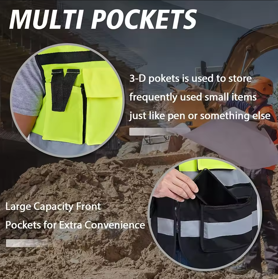 Gambar produk LIKAI Rompi Proyek K3 Safety Vest Reflective High Visibility Polyester XL - 314