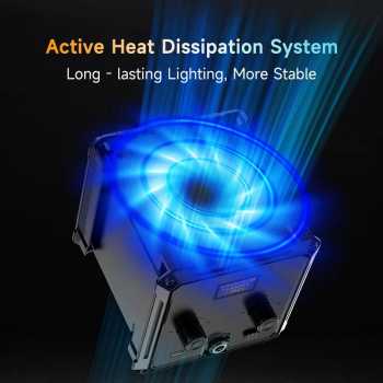 Gambar produk LIYADI Lampu Studio Fotografi COB LED RGBW 24 Mode TFT Display 100W - S100 PRO