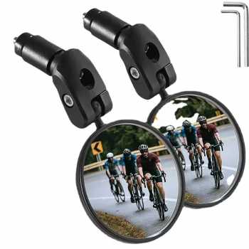 Gambar produk YOTAWA Kaca Spion Sepeda Bike Rearview Mirror Foldable Convex 1 Pair - YT05