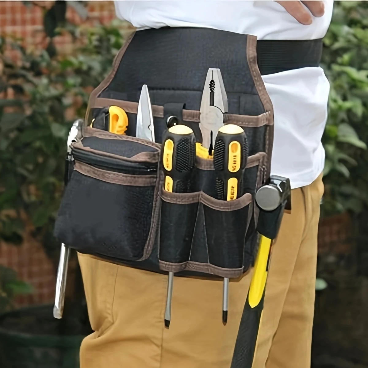 GIOGI Tas Pinggang Perkakas Serbaguna Waist Pocket Tool Bag 3 Layer - GG-30 Gambar produk GIOGI Tas Pinggang Perkakas Serbaguna Waist Pocket Tool Bag 3 Layer - GG-30