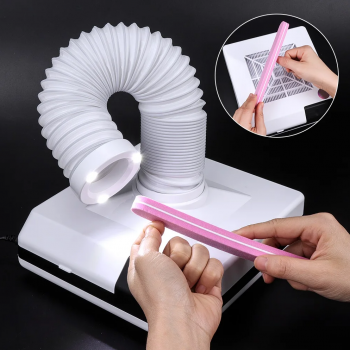 Foreverlily Nail Dust Collector Manicure Pedicure Vacuum Filter 60W - BQ86
