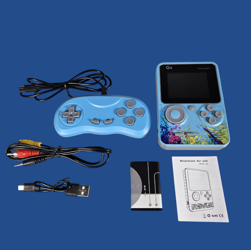 Gambar produk GGS Retro Portable Handheld Console 500 Game 2.4 Inch 128MB RAM - G5