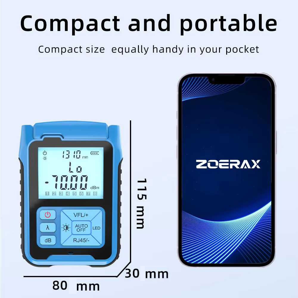 Natalink Alat Tester Kabel Fiber Optik 2in1 Optic Power Meter 10dBm - S2-GGL-CDK-001 Gambar produk Natalink Alat Tester Kabel Fiber Optik 2in1 Optic Power Meter 10dBm - S2-GGL-CDK-001