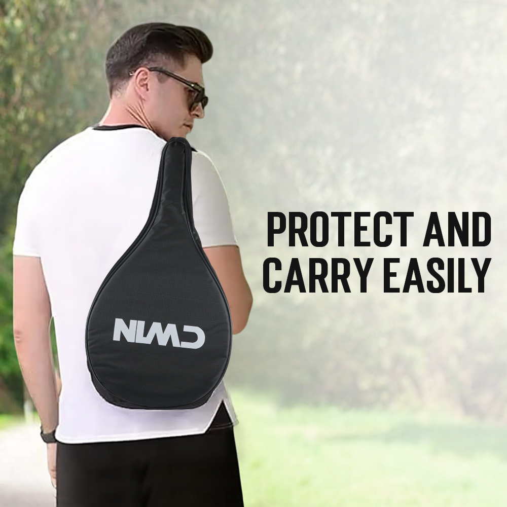 Gambar produk CWIN Raket Padel Teardrop Carbon Glass Fiber 3.8cm Thickness 360g - 4003