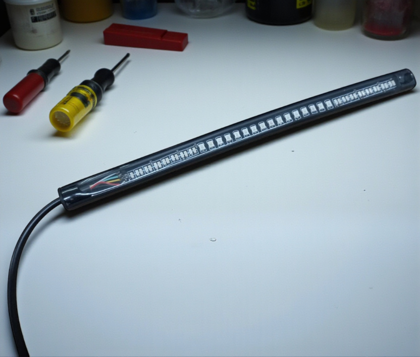 Gambar produk Lampu Rem dan Sein Motor LED Strip Flexible 2in1 Color 12V 20cm