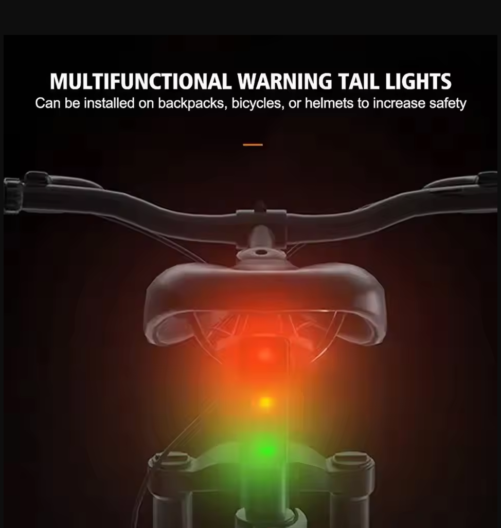 Gambar produk cycle zone Lampu Rambu Sepeda Aksesoris Warning Sign 7 Light Modes - 13320