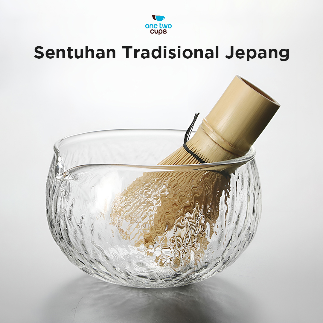 Gambar produk One Two Cups Mangkuk Teh Chawan Kaca Japanese Matcha Bowl 500ml - W5ML