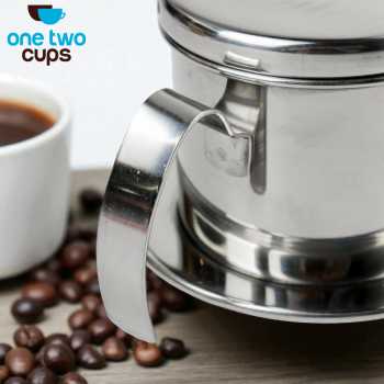 Gambar produk One Two Cups Vietnam Drip Coffee Filter Saringan Kopi Sekrup 250ml 8Q - LC2