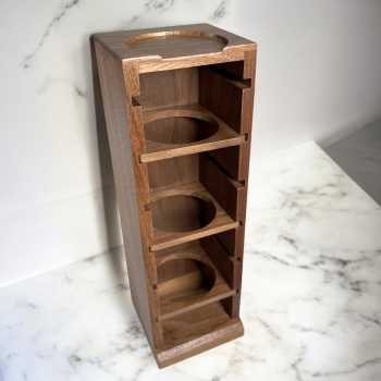 Gambar produk RIO Holder Basket Portafilter Storage Rack Suitable Walnut - R-58