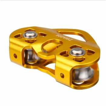 Gambar produk TaffSPORT Double Pulley Tandem Zipline Smooth Surface Aluminium 30kN - ZWA006