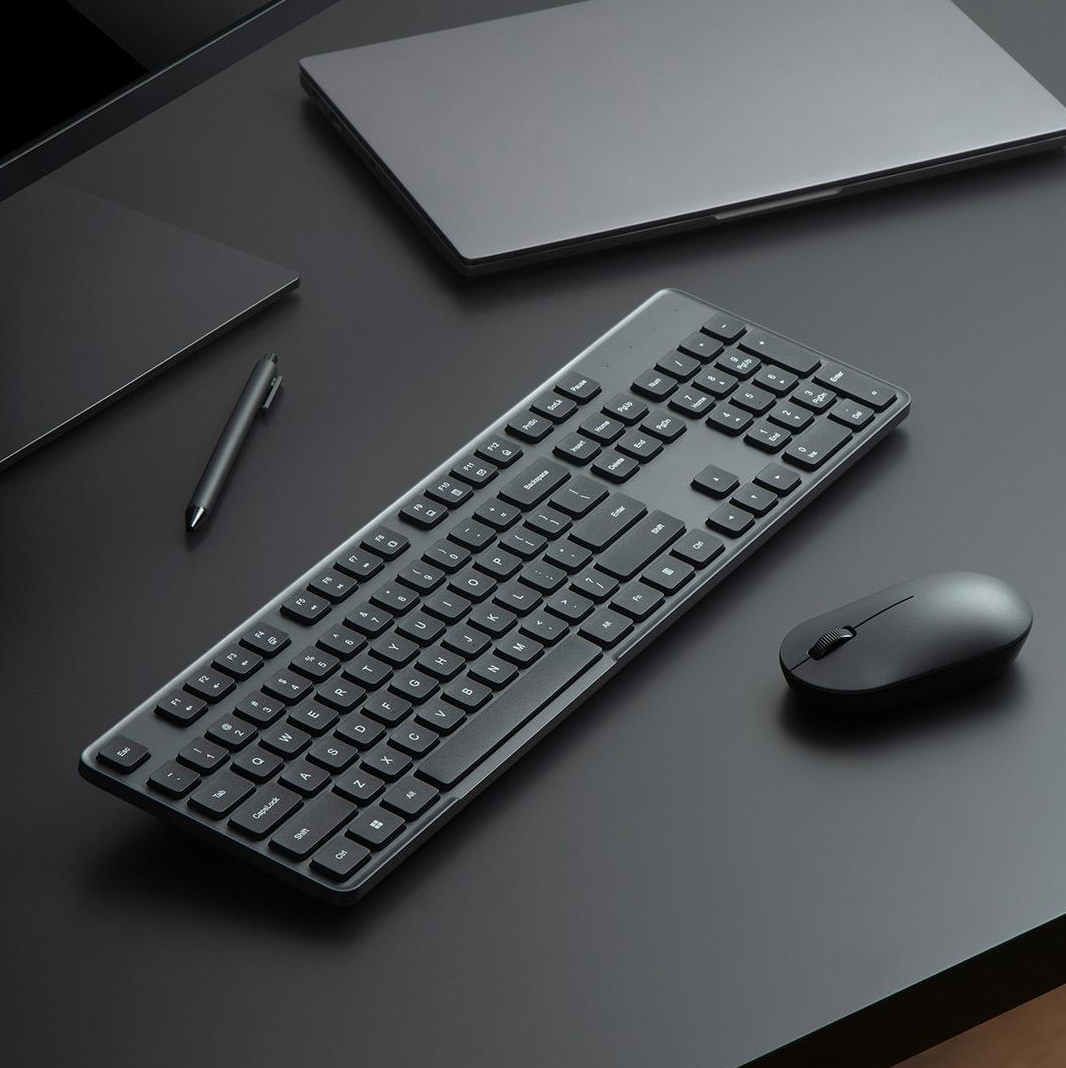 Gambar produk Xiaomi Set Keyboard Mouse Wireless 2.4GHz Soft Keycap Lightweight - WXJS03YM