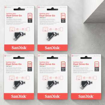 SanDisk Ultra Dual Drive Go USB Type C 512GB - SDDDC3 Gambar produk SanDisk Ultra Dual Drive Go USB Type C 512GB - SDDDC3
