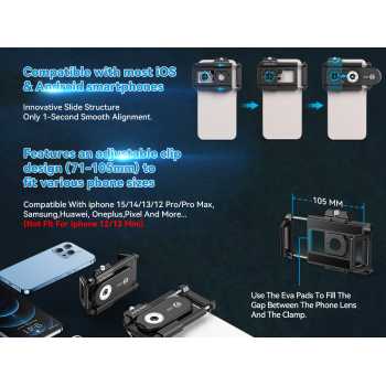 Gambar produk APEXEL Lensa Kamera HP Smartphone Microscope 300X LED with CPL Filter - APL-MS300