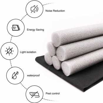 Gambar produk TaffHOME Lis Penutup Celah Pintu Penghalang Debu Door Bottom Seal 90cm - FF54