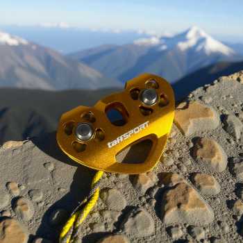 Gambar produk TaffSPORT Double Pulley Tandem Zipline Smooth Surface Aluminium 30kN - ZWA006