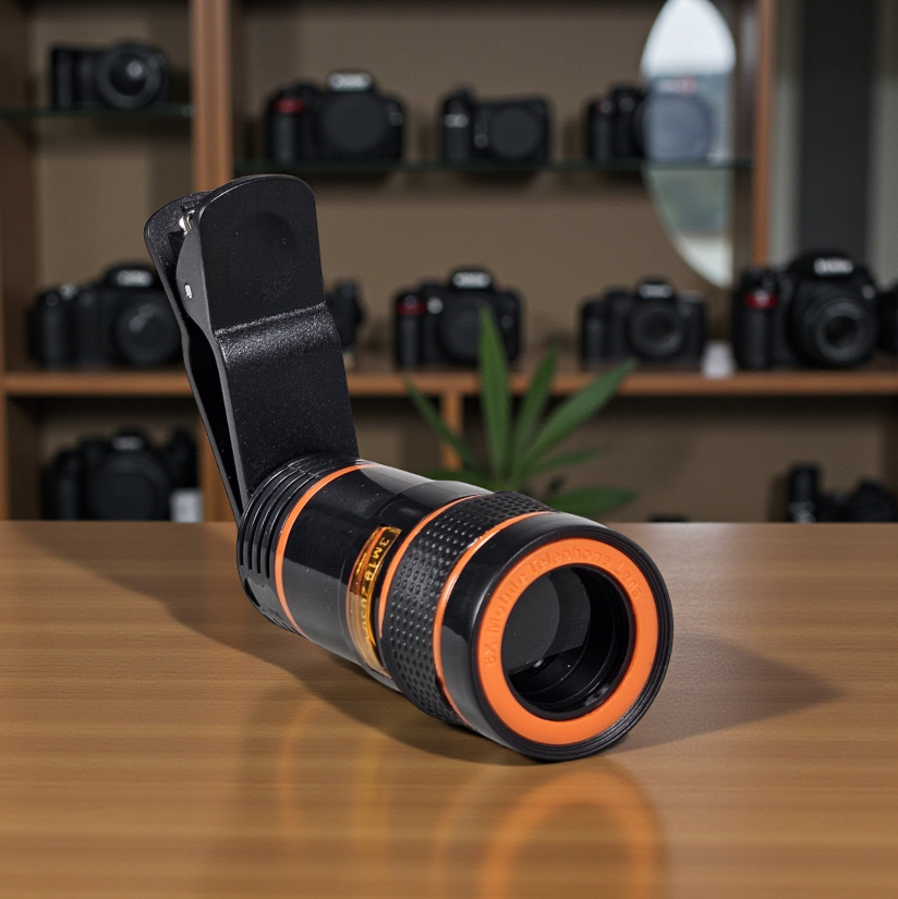 MOONBIFFY Lensa Telephoto Smartphone Telescopic Lens Anti Glare 8X - DW4638 Gambar produk MOONBIFFY Lensa Telephoto Smartphone Telescopic Lens Anti Glare 8X - DW4638