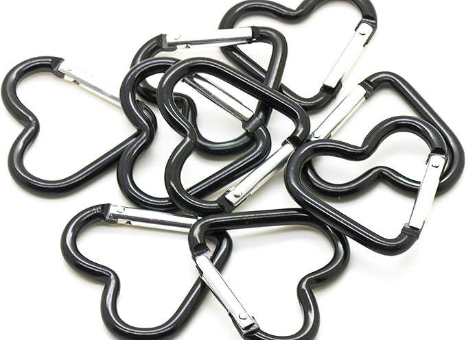 Gambar produk Kander Karabiner Gantungan Kunci Bentuk Hati Aluminium Alloy 10 PCS - CBN80