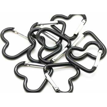 Gambar produk Kander Karabiner Gantungan Kunci Bentuk Hati Aluminium Alloy 10 PCS - CBN80