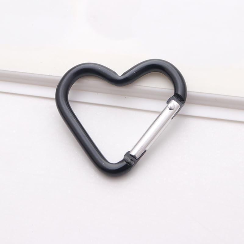 Gambar produk Kander Karabiner Gantungan Kunci Bentuk Hati Aluminium Alloy 10 PCS - CBN80