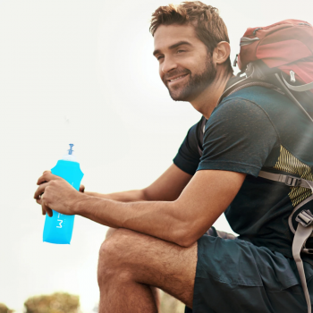 TaffSPORT Botol Minum Soft Flask Foldable Sport Water TPU 500 ml - TF009 Gambar produk TaffSPORT Botol Minum Soft Flask Foldable Sport Water TPU 500 ml - TF009