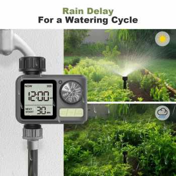 HICUT Timer Penyiram Tanaman Digital Watering Sprinkler IPX5 - HCT-M05 Gambar produk HICUT Timer Penyiram Tanaman Digital Watering Sprinkler IPX5 - HCT-M05
