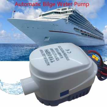 BUYREADY Pompa Air Auto Bilge Pump Submersible 12V 1100 GPH - HYBP1