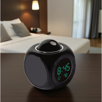 Gambar produk XNCH Jam Alarm Projection LCD Digital Clock Voice Thermometer - FJ3532