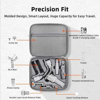 Gambar produk BEHORSE Tas Gimbal Stabilizer Camera Storage Hard Case DJI RS 4 Mini - BR-400