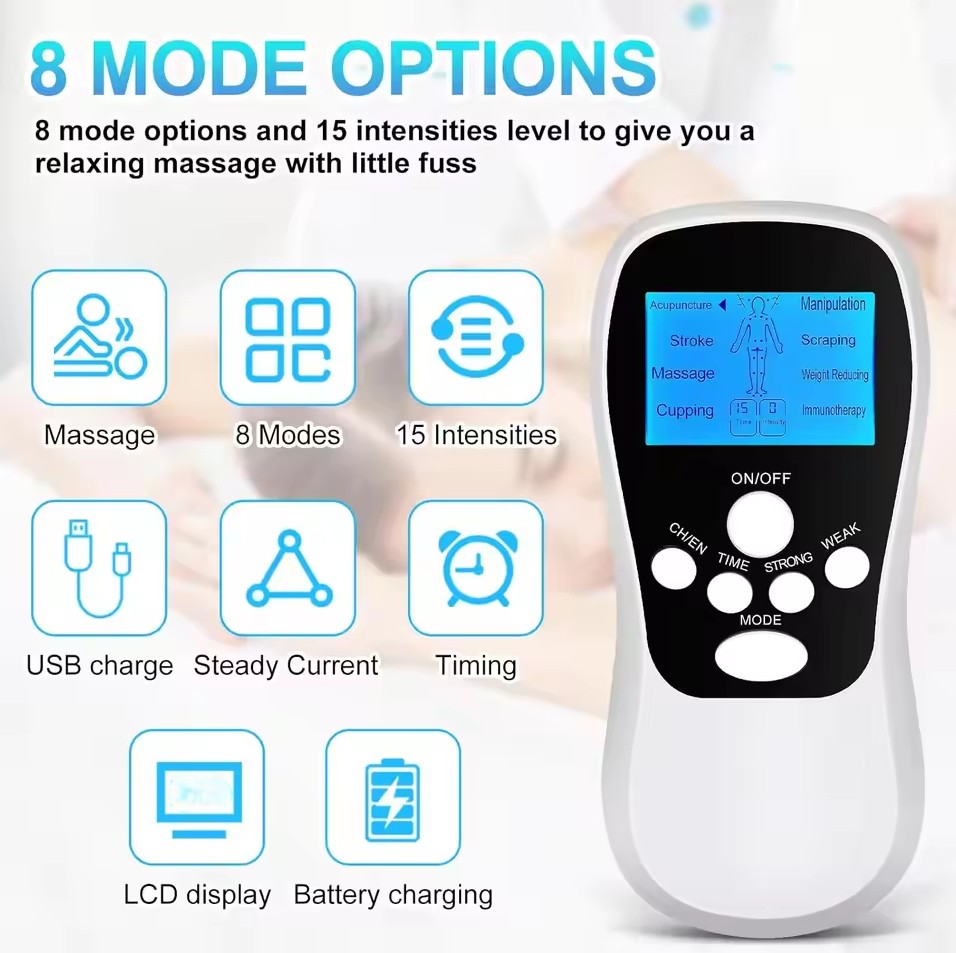 Gambar produk TENS Alat Pijat Elektrik Mini Electrolade Massage Pads with 4 Patches - SC-659