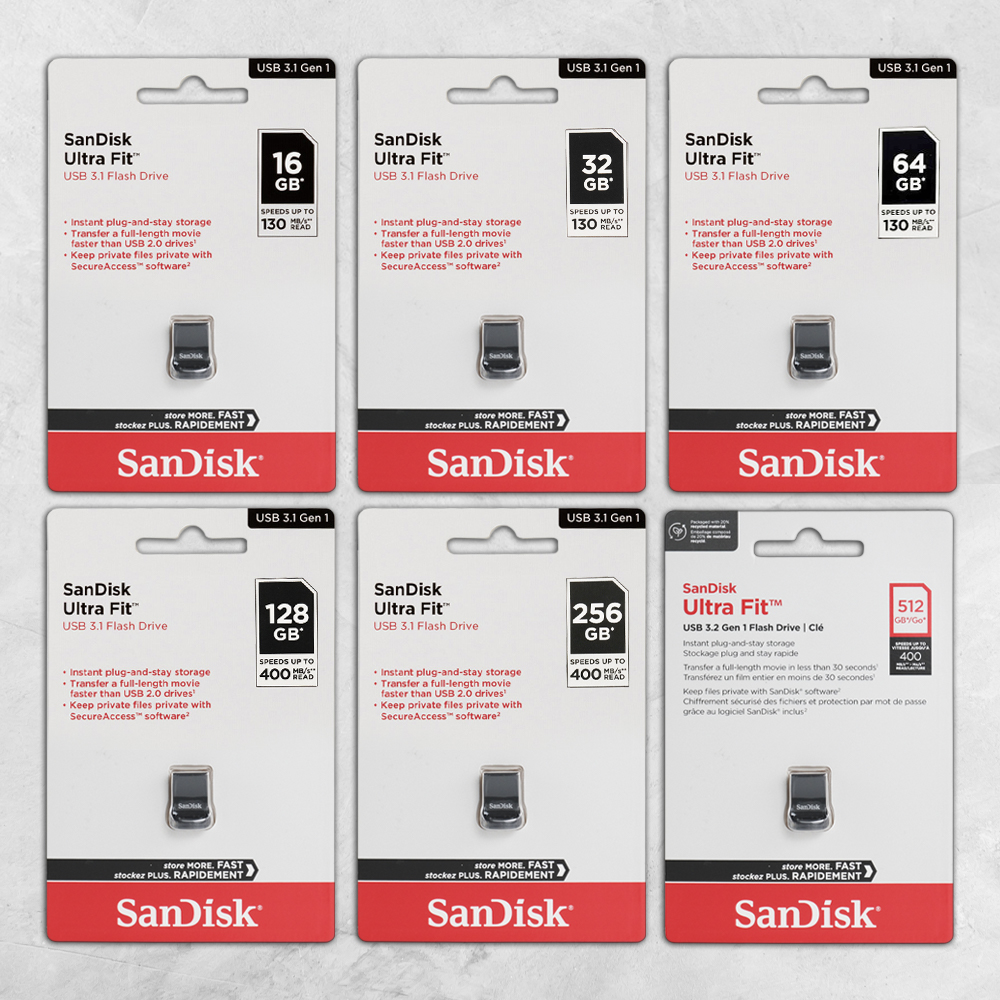 Gambar produk SanDisk Ultra Fit Flashdisk USB 3.1 / 3.2 Gen 1 512GB - SDCZ430