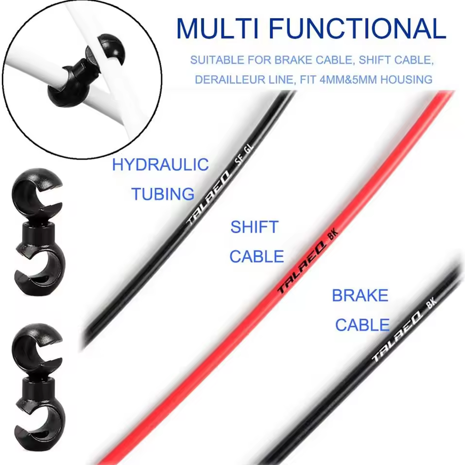 Empire Klip Kabel Rem Sepeda Cable Management S Rotating Clip 10PCS - M003 Gambar produk Empire Klip Kabel Rem Sepeda Cable Management S Rotating Clip 10PCS - M003