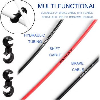 Empire Klip Kabel Rem Sepeda Cable Management S Rotating Clip 10PCS - M003 Gambar produk Empire Klip Kabel Rem Sepeda Cable Management S Rotating Clip 10PCS - M003