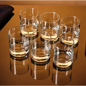 Gambar produk YWDL Gelas Kaca Anggur Wine Whiskey Cocktail Glass Aesthetic 300ml - YW35